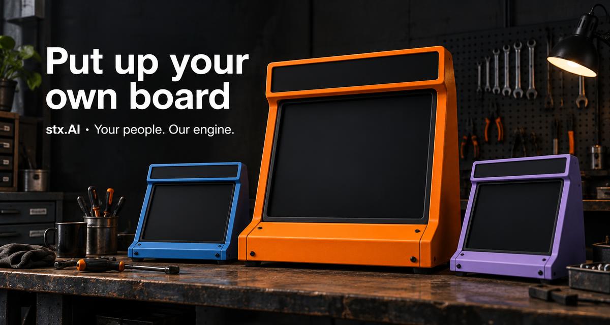 Concept artwork of arcade boards in a workshop